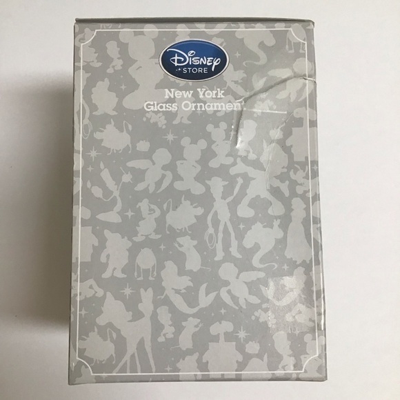 NEW Disney Store Authentic I LOVE NEW YORK Glass Christmas Ornament Mickey Ears - Picture 12 of 16